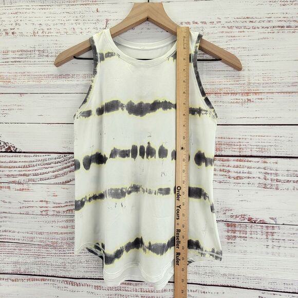 Lululemon Women's Size 6 Align Waist-Length Tank Top Transverse Yellow Multi - Picture 3 of 13